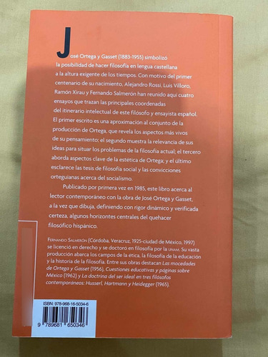 Libro Jose Ortega Y Gasset