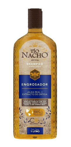 Tio Nacho Shampoo Anti Caida Sistema Engrosador 1 Litro
