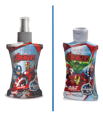 Colonia Y Shampoo Avengers Avon S/20 Cada Uno