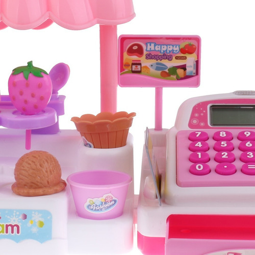 Set De 36 Unidades Simulado Tienda De Helados Caja Registrad
