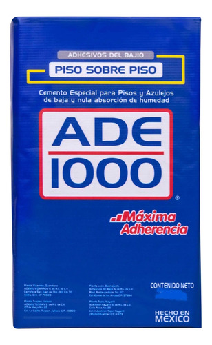 Bolsita De Pega Piso Piso Sobrepiso Ade1000 Máxima Ader