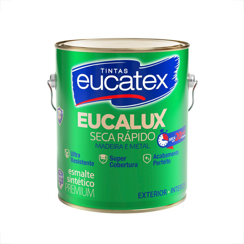 Tinta Esmalte Sintetico Eucatex 3600ml Branco Fosco Eucalux