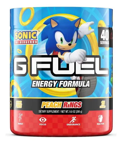 G Fuel Sonic Energy Powder, Sin Azúcar, Suplemento De De De