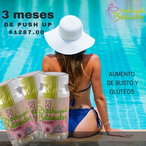Capsulas Push Up 3 Pzas Para Aumento Gluteo Y Busto No Tiene
