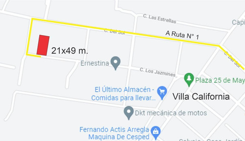 Imagen 1 de 2 de Terreno 1000 M2 - Villa California