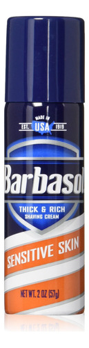 Barbasol Crema De Afeitar Gruesa Y Rica Para Piel Sensible P