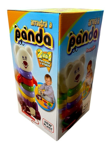 Arrastra Panda Torre Educativa Bebe Ecastrable New Plast