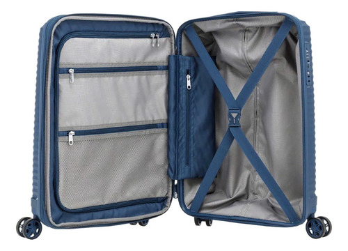 Valija Samsonite Grande Rigida 4 Rdas Dobles 360 Tsa Jsbags Azul Marino Varro Azul