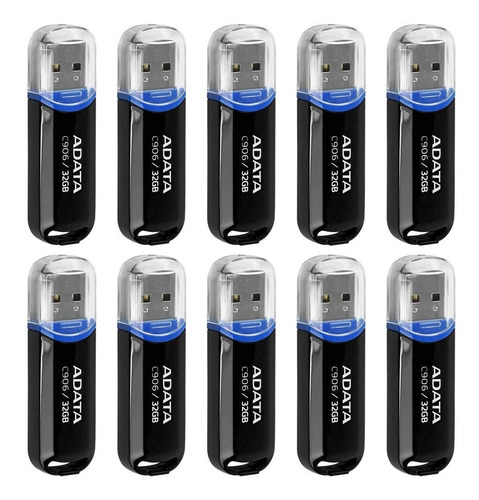 Kit 40 Memoria Usb 32gb Adata C906 2.0 Negro