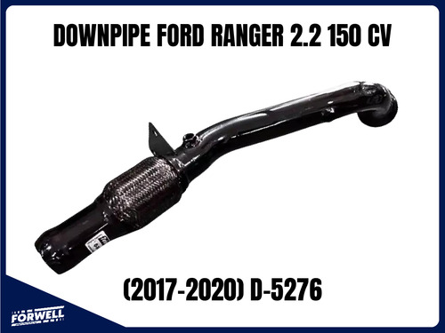 Downpipe Ford Ranger 2.2 150 Cv 2017-2020 Tubosil
