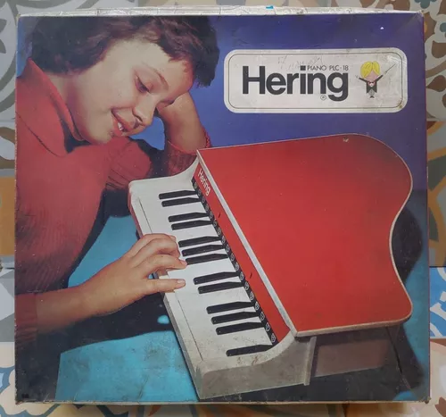 Teclado Piano antigo Hering, infantil, bom estado, Não