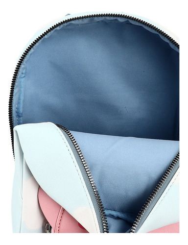 Mochila escolar Kirby Original Kirby masculina e feminina Kirbi 3d Casual Use Azul Sólido
