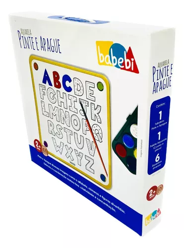 Jogo De Pintura Infantil Pinte E Apague Aquarela Babebi - Game1 - Esportes  & Diversão