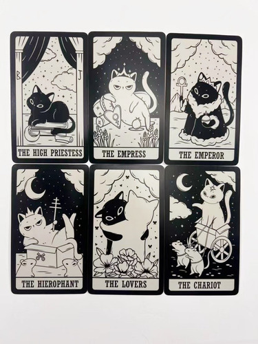Cartas Gatinhas Deck 78 Oracle A Visions Tarot English