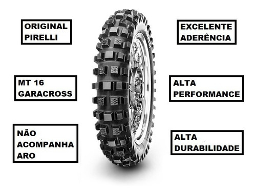 Pneu Pirelli Traseiro 110/100-18 64 Nhs Garacross Crf 250rx
