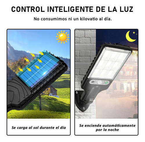 Luz Solar Mazorca Al Aire Libre Super Brillante Lám 3 Modos