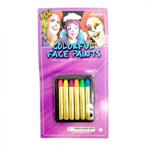 Crayones Brillan Oscuridad  Halloween Mascara Cotillon
