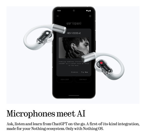 Auriculares Abiertos Nothing Ear (abiertos) Con Ganchos Blan