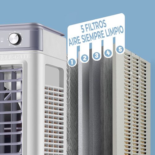 Aire Acondicionado Portátil Capacidad 60 Lts 3 Velocidades Ele-Gate CLR.78 Color Blanco