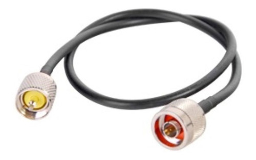 Jumper De 1m C/ Cable Rg-8u, Conector N Macho  Y  Uhf 