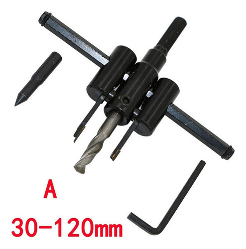 Kit De Cortador Circular De Metal Ajustable Para Sierra Perf