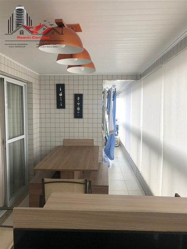 Imagem 13 de 16 de Apartamento À Venda Com 2 Suítes E Vista Mar No Bairro Campo Da Aviação Em Praia Grande Sp. - Rrc118