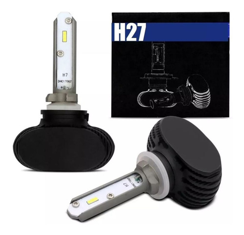 Imagem 3 de 4 de Par Lampada Ultra Led H4 + H27 Hyundai Ix35 Foco Simples