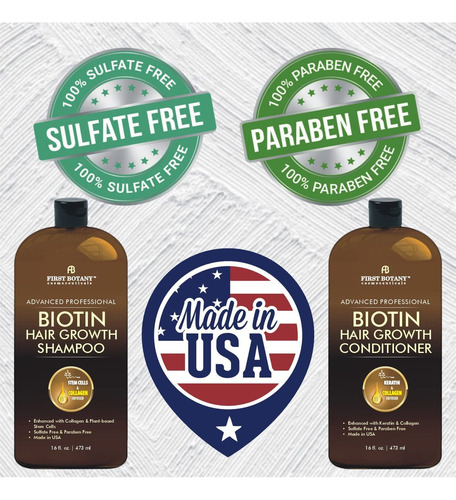 Shampoo E Condicionador Antiqueda First Botany 16 Oz X2