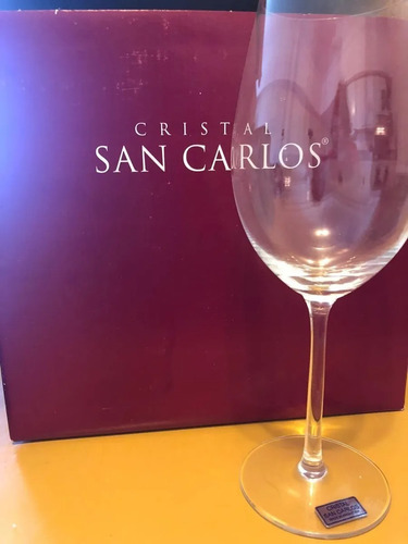 Imagen 3 de 4 de Set De 2 Copones Rics De Cristal San Carlos 600ml En Caja