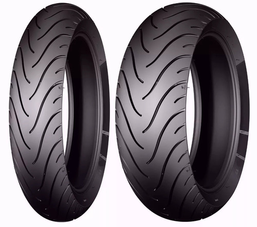 Par Pneu Largo Pop100 110/80-14 E 80/90-17 Michelin P Street