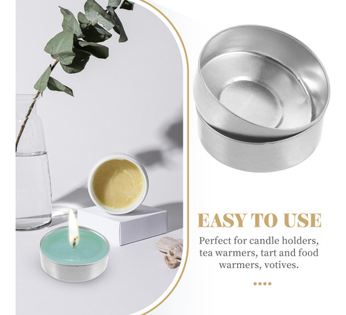 Latas De Aluminio Para Velas De Té, 500 Unidades, Caja Vacía