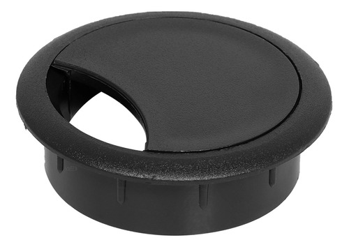 Passa Fio Organizador Para Móveis Mesa Tampo De Madeira 45mm Cor Preto