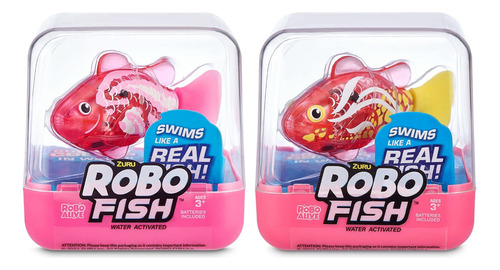 Robo Alive Robo Fish Series 2 (rosa Intenso + Rosa, Paquete.