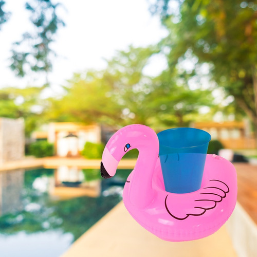 Imagen 3 de 5 de 6 Portavasos Flamingo Inflables Fiesta Alberca Piscina Play