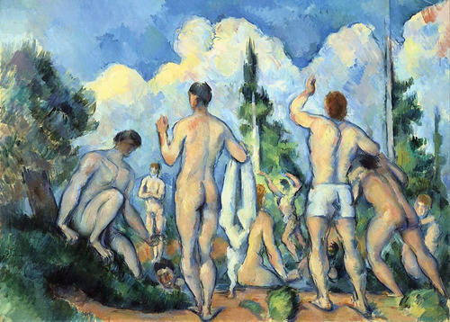 Cezanne Grandes Bañistas  Mini Rompecabezas 500 Piezas Tomax