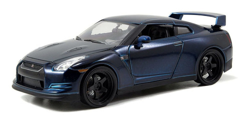 Jada Toys Fast & Furious Nissan Gtr Blue 1:24 Diecast 