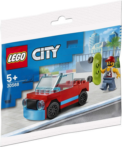 Lego® Skater Y Auto City Bolsita Regalosleon 40 Piezas 30568
