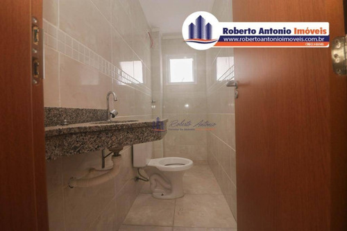 Apartamento Com 2 Dormitórios À Venda, 60 M² Por R$ 300.000,00 - Canto Do Forte - Praia Grande/sp - Ap1318