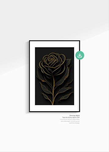Rosa Relieve 03 - Arte Digital Para Imprimir