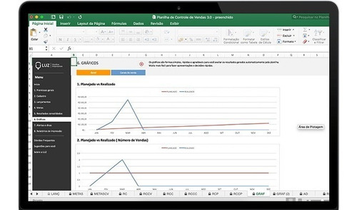 Planilha De Controle De Vendas 3.0 Luz [oficial]