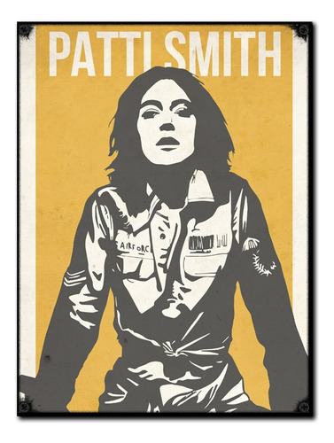#1143 - Cuadro Decorativo Vintage - Patti Smith Rock Poster 