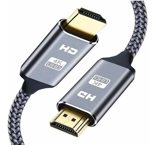 Cable Hdmi D Alta Definición 4k 60hz Punta Metálica 3 Metros