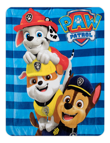 Cobija Frazada Infantil Paw Patrol Borrega Extra Suave