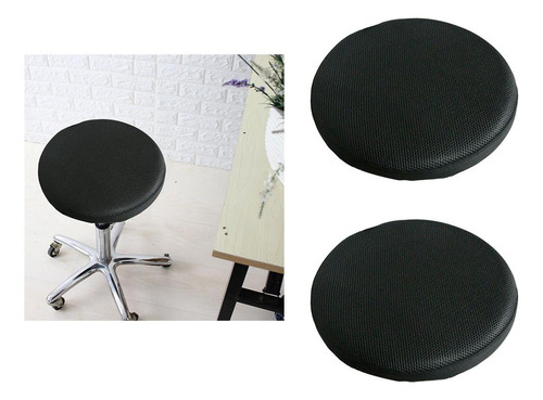 2x Fundas Sillas Cojín Acolchado Silla Cojín Redondo Suave