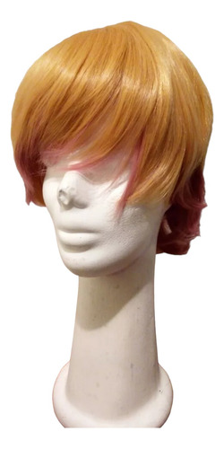 Peluca Rosa Anime Kanekalon Simil Japones La Parti Wigs