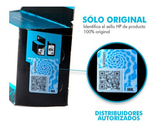 Cartucho Hp 664 Tinta Original Negra
