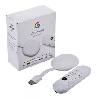 Google Chromecast With Google Tv De Voz 4k Cargador Original