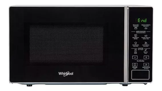 Microondas Whirlpool WMS20A acero inoxidable 20L 220V