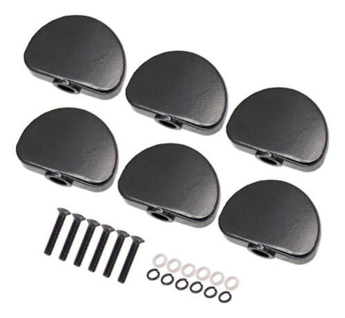 6x Botones De Clavija De Ajuste De Guitar