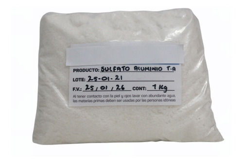 Sulfato De Aluminio T.a Clarificador De Agua X1kg